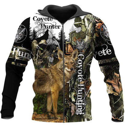 Coyote Hunting 3D All Over Printed Shirts for Men and Women MP882-Apparel-MP-Hoodie-S-Vibe Cosy™