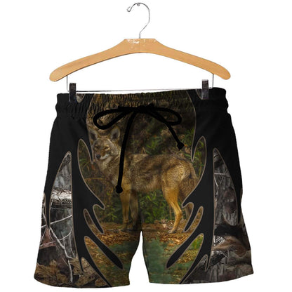 Coyote Hunting 3D All Over Printed Shirts for Men and Women MP880-Apparel-MP-Shorts-S-Vibe Cosy™