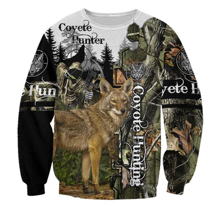 Coyote Hunting 3D All Over Printed Shirts for Men and Women MP882-Apparel-MP-Hoodie-S-Vibe Cosy™