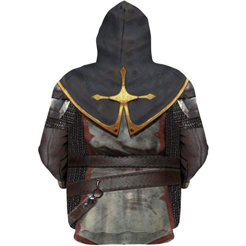 KNIGHT TEMPLAR CHAINMAIL 3D OVER PRINTED HOODIE SWEATER MP886-Apparel-MP-Hoodie-S-Vibe Cosy™