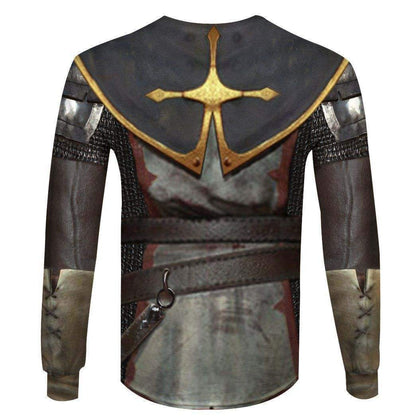KNIGHT TEMPLAR CHAINMAIL 3D OVER PRINTED HOODIE SWEATER MP886-Apparel-MP-Hoodie-S-Vibe Cosy™
