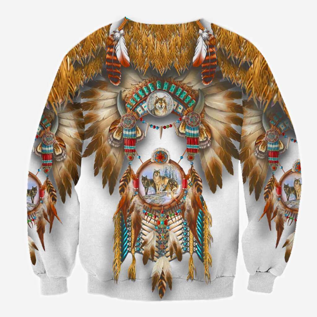 NATIVE AMERICAN 3D OVER PRINTED HOODIE SWEATER MP887-Apparel-MP-Hoodie-S-Vibe Cosy™