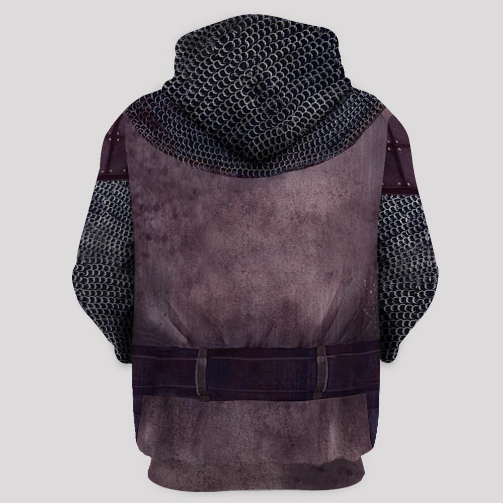 KNIGHT TEMPLAR CHAINMAIL 3D OVER PRINTED HOODIE SWEATER MP884-Apparel-MP-Hoodie-S-Vibe Cosy™