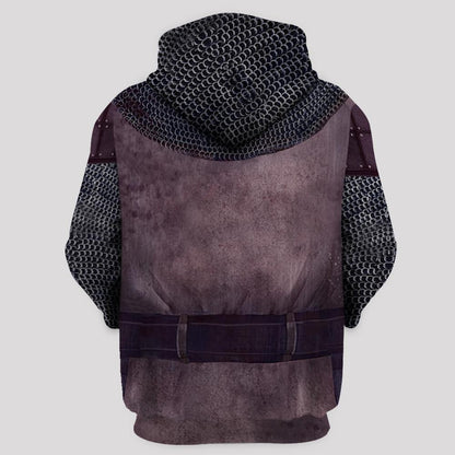 KNIGHT TEMPLAR CHAINMAIL 3D OVER PRINTED HOODIE SWEATER MP884-Apparel-MP-Hoodie-S-Vibe Cosy™