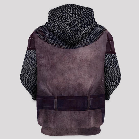 KNIGHT TEMPLAR CHAINMAIL 3D OVER PRINTED HOODIE SWEATER MP884-Apparel-MP-Hoodie-S-Vibe Cosy™