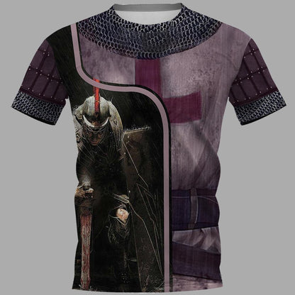 KNIGHT TEMPLAR CHAINMAIL 3D OVER PRINTED HOODIE SWEATER MP884-Apparel-MP-T-Shirt-S-Vibe Cosy™