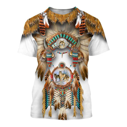 NATIVE AMERICAN 3D OVER PRINTED HOODIE SWEATER MP887-Apparel-MP-T shirt-S-Vibe Cosy™