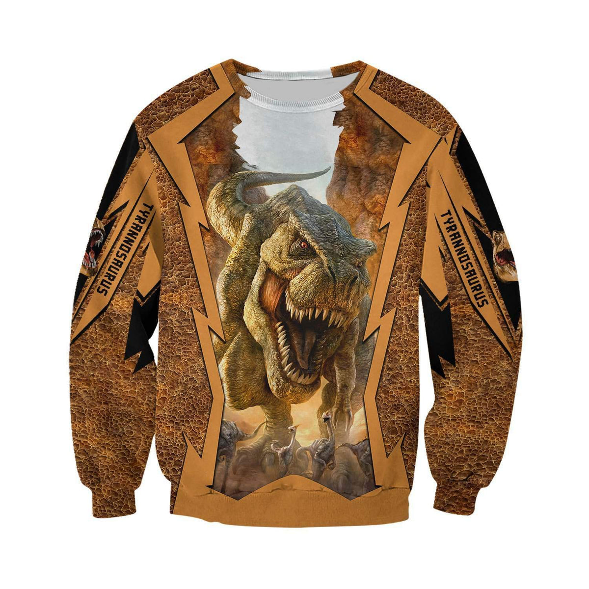 TYRANNOSAURUS 3D ALL OVER PRINTED SHIRTS MP900-Apparel-MP-sweatshirt-S-Vibe Cosy™