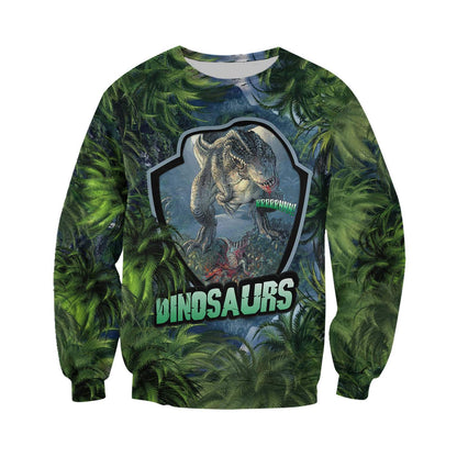 DINOSAURS 3D ALL OVER PRINTED SHIRTS MP903-Apparel-MP-Hoodie-S-Vibe Cosy™