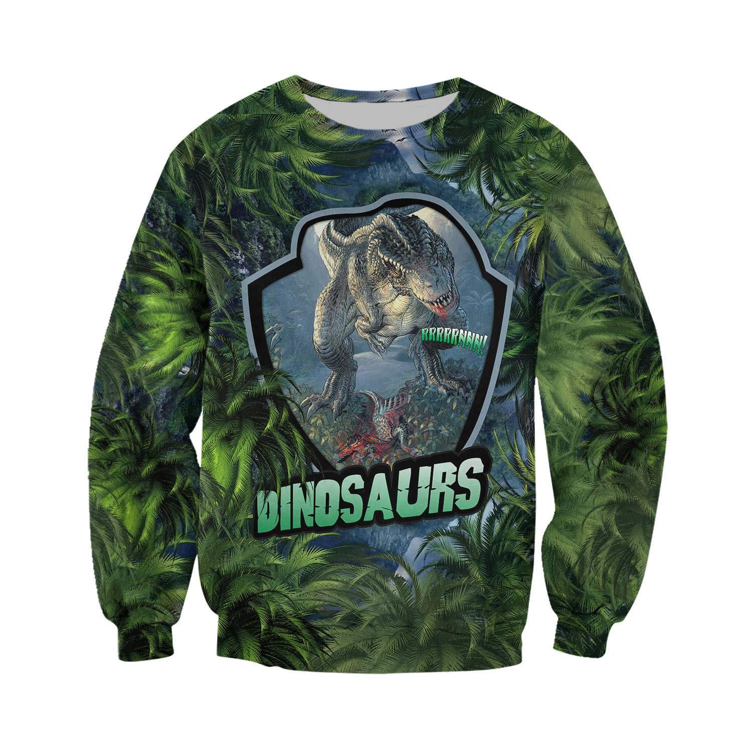 DINOSAURS 3D ALL OVER PRINTED SHIRTS MP903-Apparel-MP-Hoodie-S-Vibe Cosy™