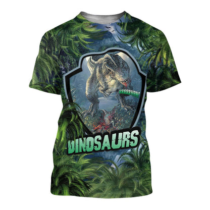 DINOSAURS 3D ALL OVER PRINTED SHIRTS MP903-Apparel-MP-Hoodie-S-Vibe Cosy™