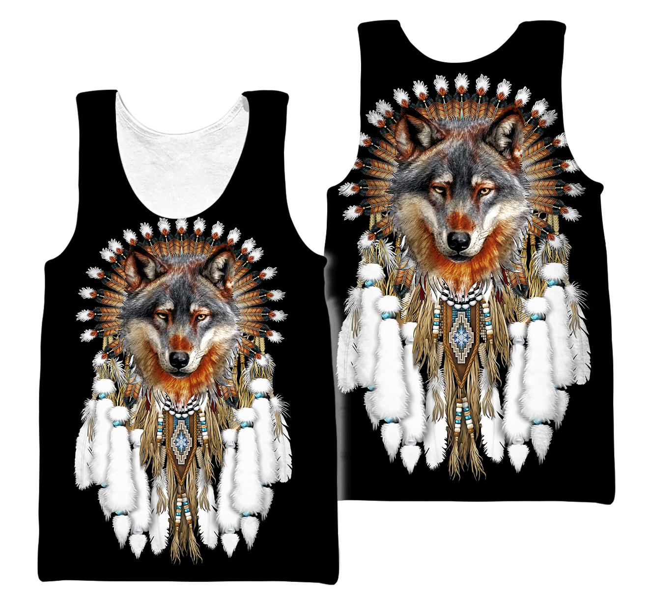 Native Wolf Dreamcatcher 3D Hoodie MP874-Apparel-MP-Hoodie-S-Vibe Cosy™