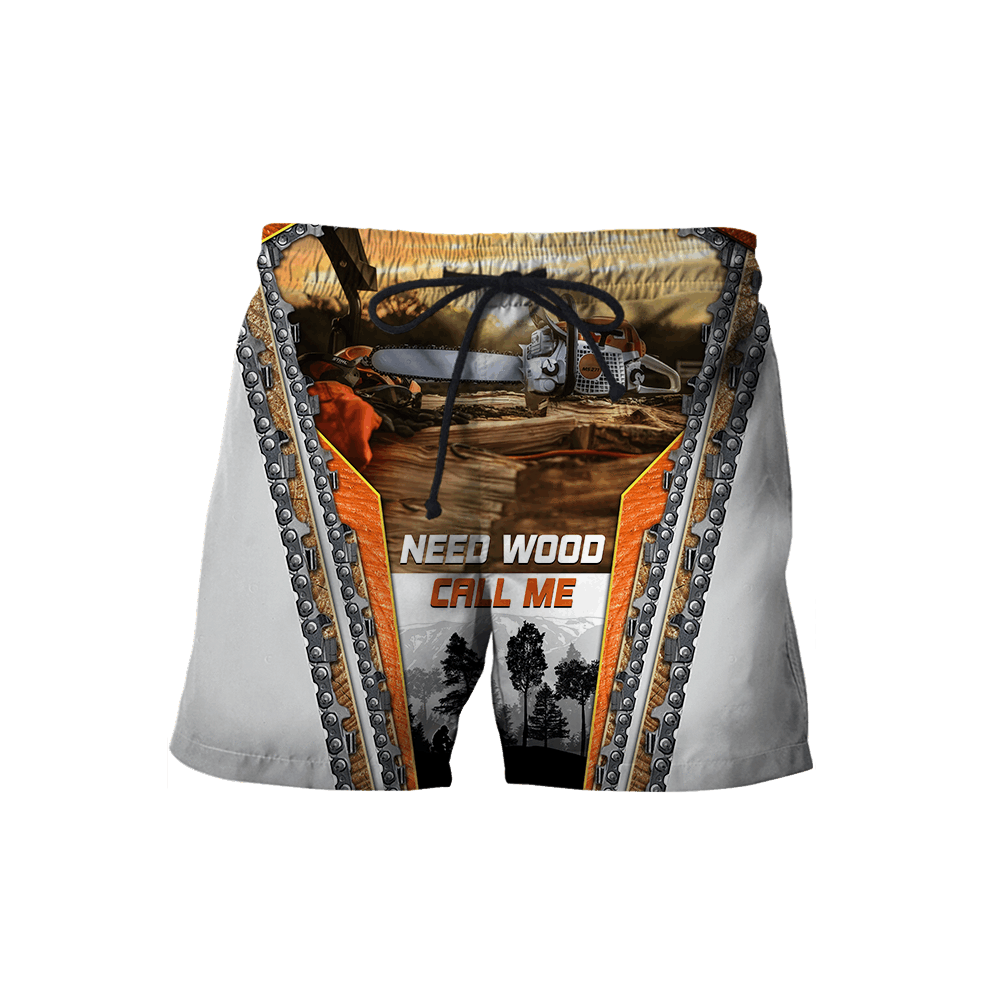 BEAUTIFUL CHAINSAW ART 3D ALL OVER PRINTED SHIRTS AZ281101-Apparel-MP-Shorts-S-Vibe Cosy™
