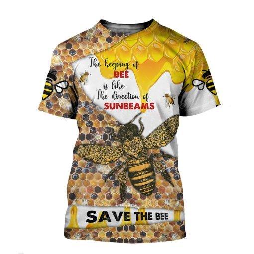 Save The Bee 3D All Over Printed Shirts For Men And Women MP940-Apparel-MP-T-Shirt-S-Vibe Cosy™