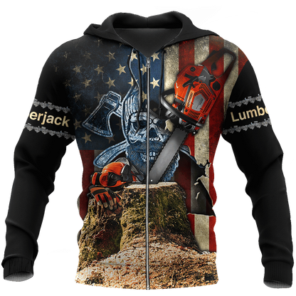 Beautiful Chainsaw Art 3D All Over Printed Shirts Pi281101-Apparel-MP-Zipped Hoodie-S-Vibe Cosy™