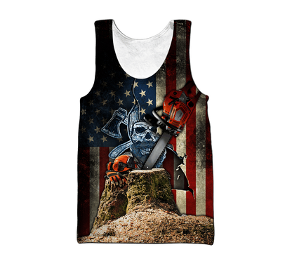 Beautiful Chainsaw Art 3D All Over Printed Shirts Pi281101-Apparel-MP-Tank Top-S-Vibe Cosy™