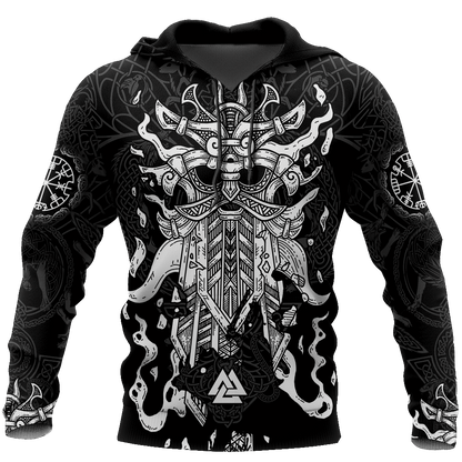 Viking Odin Style-Apparel-HP Arts-Hoodie-S-Vibe Cosy™