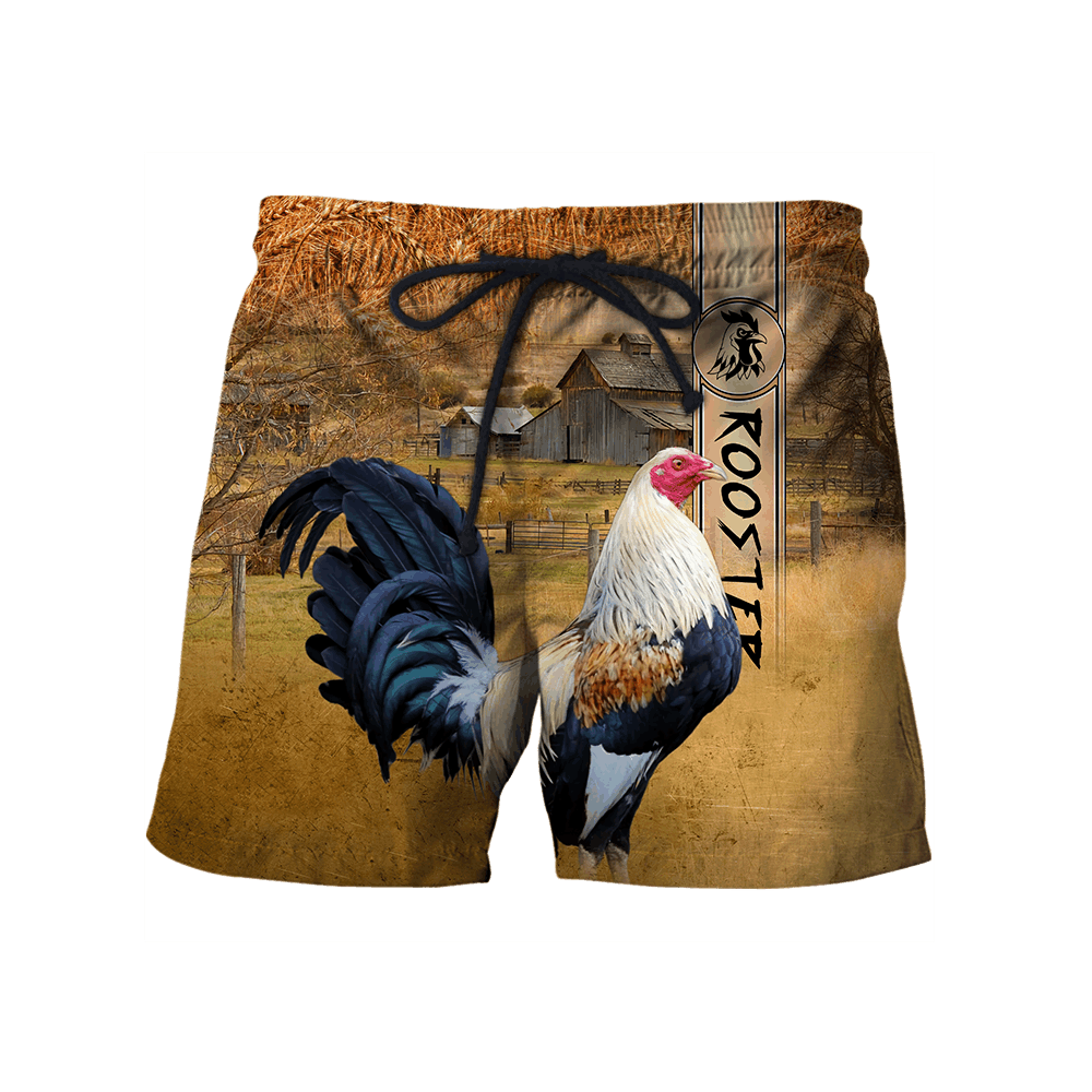 Rooster 3D All Over Printed Shirts for Men and Women AM251203-Apparel-TT-Shorts-S-Vibe Cosy™