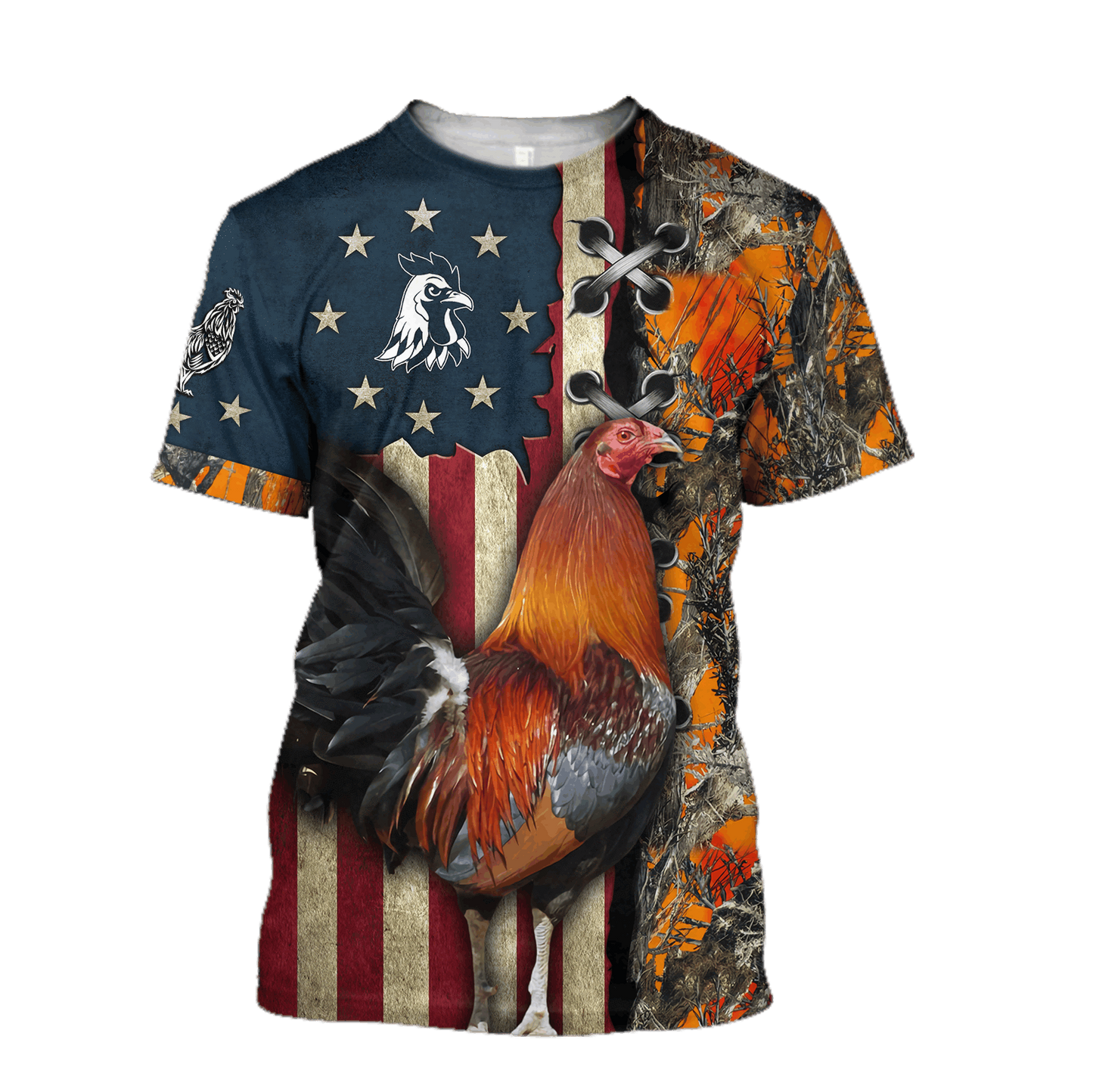 Rooster 3D All Over Printed Shirts for Men and Women AM261202-Apparel-TT-T-Shirt-S-Vibe Cosy™