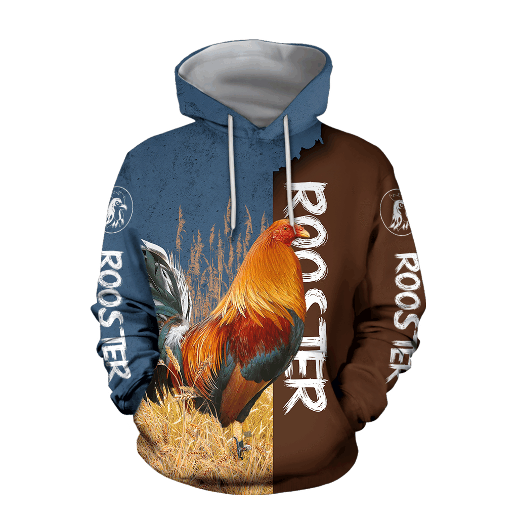 Rooster 3D All Over Printed Shirts for Men and Women AM261205-Apparel-TT-Hoodie-S-Vibe Cosy™