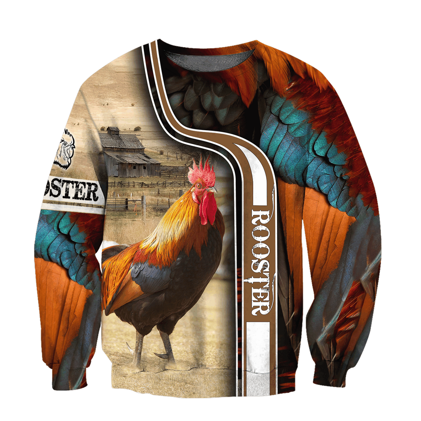 Rooster 3D All Over Printed Shirts for Men and Women AM261226-Apparel-TT-Sweatshirts-S-Vibe Cosy™
