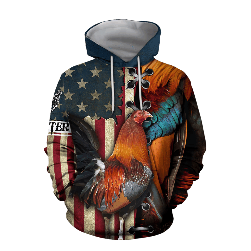 Rooster 3D All Over Printed Shirts for Men and Women AM271201-Apparel-TT-Hoodie-S-Vibe Cosy™