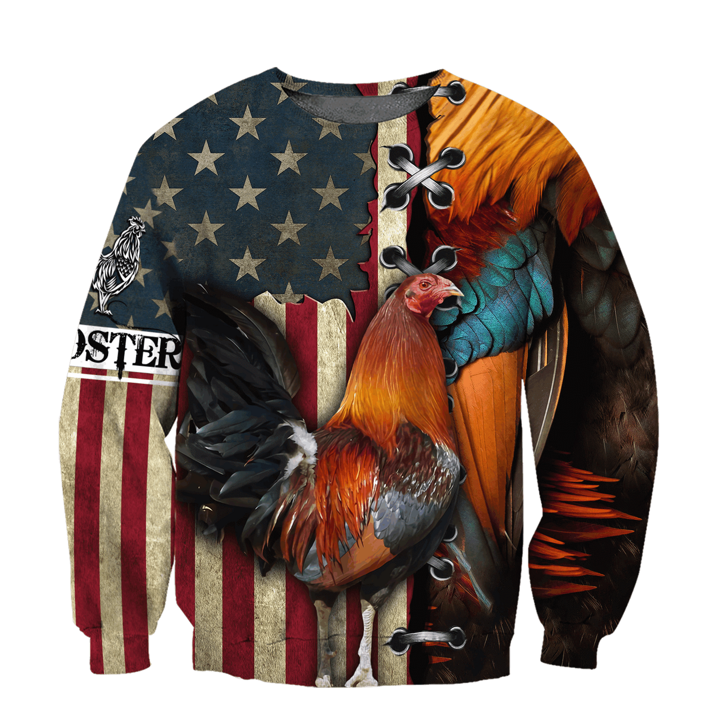 Rooster 3D All Over Printed Shirts for Men and Women AM271201-Apparel-TT-Sweatshirts-S-Vibe Cosy™