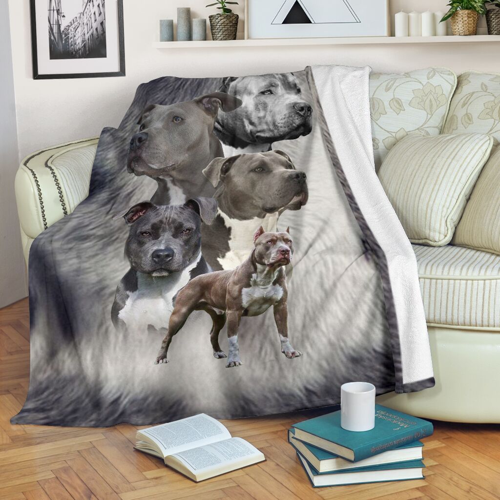 Pitbull - Premium Blanket - Pitbull Lovers SK01-Quilt-NNK-Youth-Vibe Cosy™