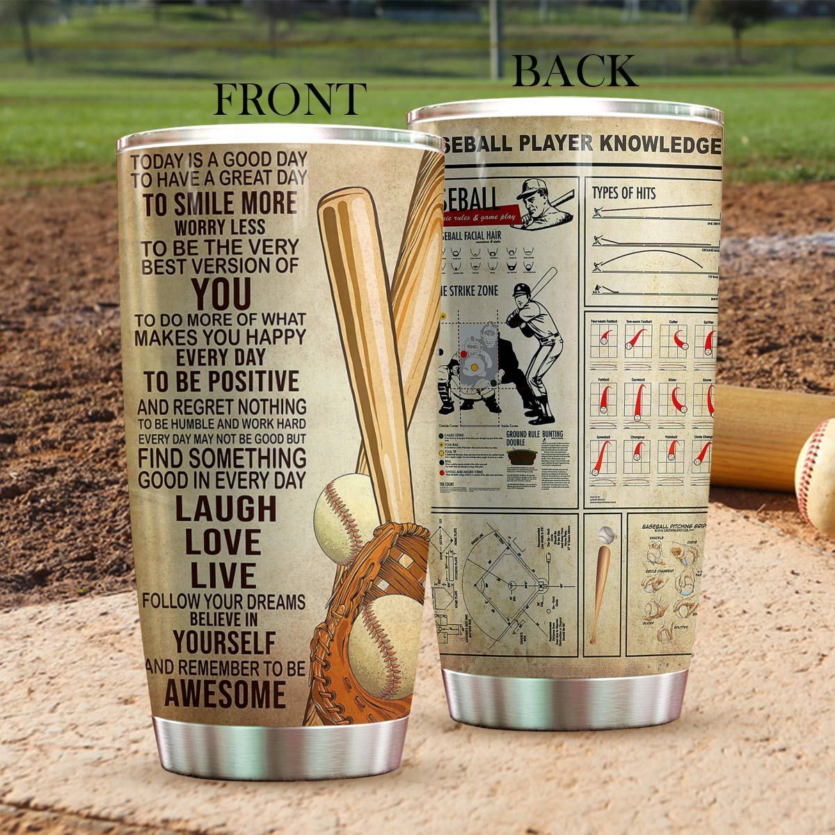 Baseball Knowledge Tumbler TA032301-TA-Vibe Cosy™
