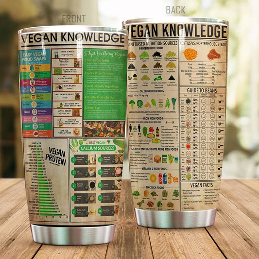 Vegan Knowledge Tumbler TA032201-TA-Vibe Cosy™