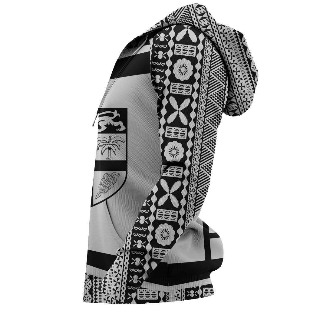 Fiji Tapa Hoodie - Circle Black NNK-Apparel-NNK-Hoodie-S-Vibe Cosy™