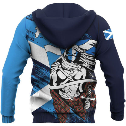 Scottish Pullover Hoodie Medieval Warrior NNK022907-ALL OVER PRINT HOODIES-PL8386-Hoodie-S-Vibe Cosy™