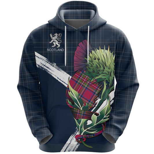Scotland Pullover Hoodie - Thistle Flower (Dark Blue) NNK022905-ALL OVER PRINT HOODIES-NNK-Hoodie-S-Vibe Cosy™