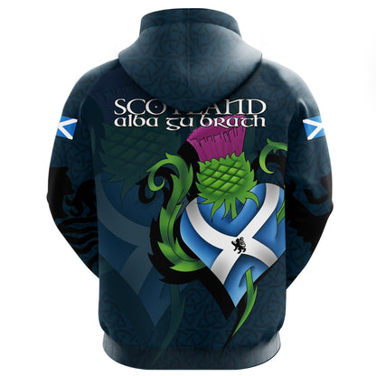 Scotland Hoodie Pullover - Celtic Thistle Lion Flag NNK022909-ALL OVER PRINT HOODIES (A)-NNK-Men-S-Blue-Vibe Cosy™