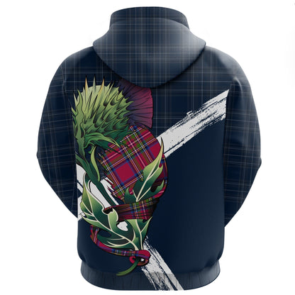 Scotland Pullover Hoodie - Thistle Flower (Dark Blue) NNK022905-ALL OVER PRINT HOODIES-NNK-Hoodie-S-Vibe Cosy™