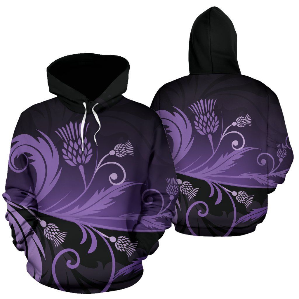 Scotland All over Hoodie - Purple Thistle Light NNK022918-ALL OVER PRINT HOODIES (P)-PL8386-Men-S-Vibe Cosy™