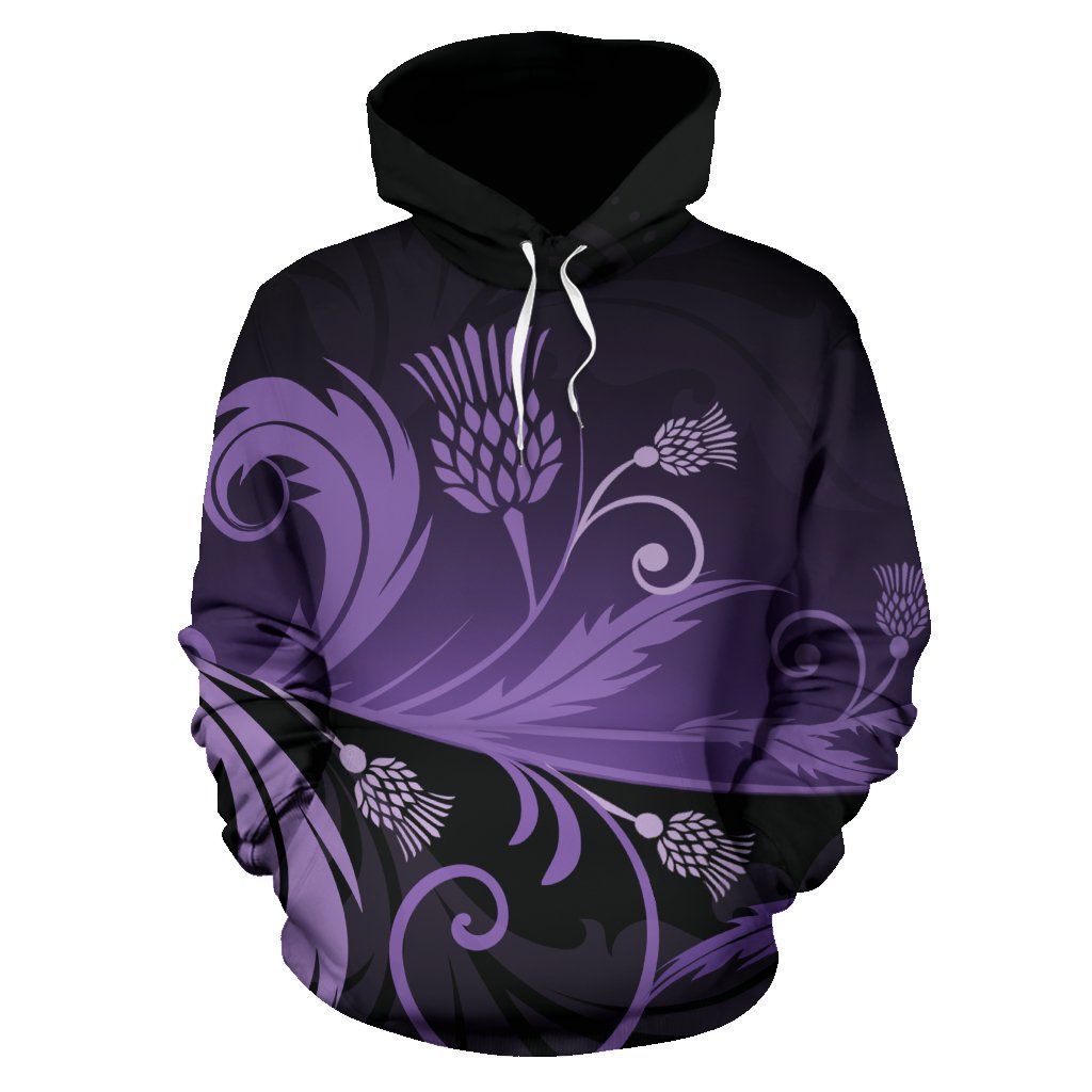 Scotland All over Hoodie - Purple Thistle Light NNK022918-ALL OVER PRINT HOODIES (P)-PL8386-Men-S-Vibe Cosy™