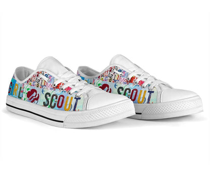 SCOUT - GIRL - LOW TOP SHOES - HN8220N-SPORTY PRINTS-Womens Low Top - White - 1-US5.5 (EU36)-Vibe Cosy™