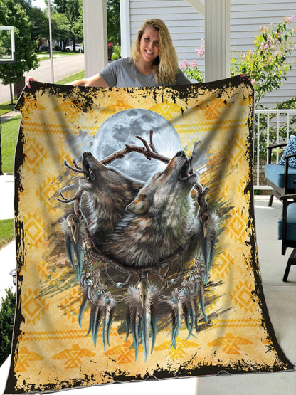 Wolf 3D All Over Printed Blanket