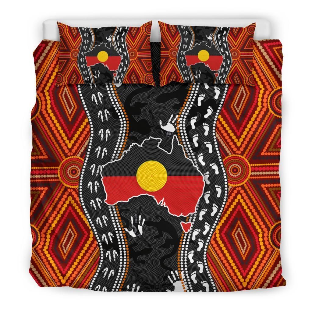 Aboriginal Bedding Set - Australia Indigenous Map-HP