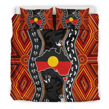 Aboriginal Bedding Set - Australia Indigenous Map-HP