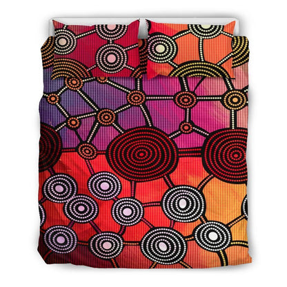 Aboriginal Bedding Sets, Circle Dot Painting-HP
