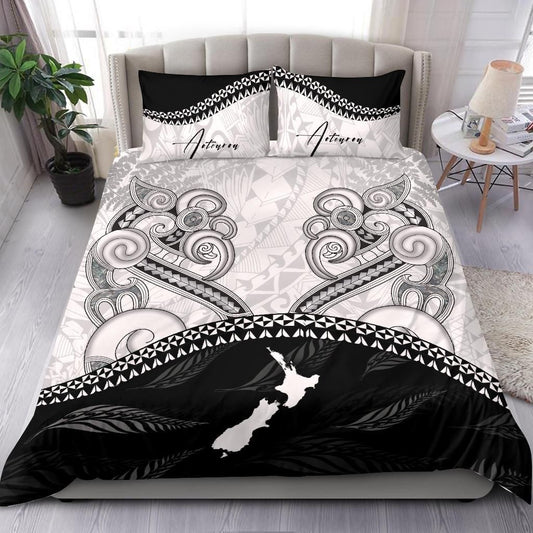 Aotearoa New Zealand Maori Manaia Bedding Set, Whakakotahi I Te Aroha