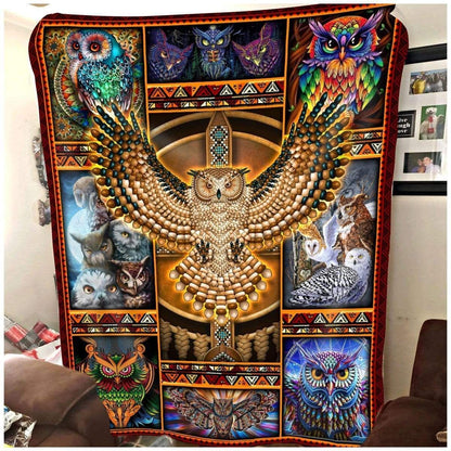 Native American 3D All Over Printed Blanket