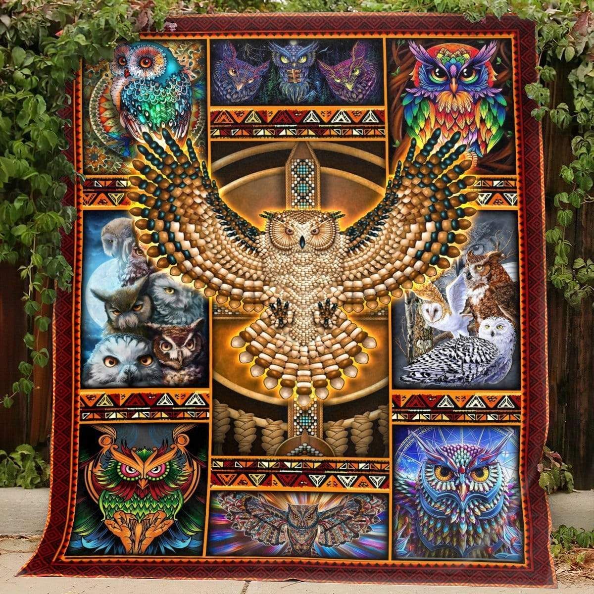 Native American 3D All Over Printed Blanket