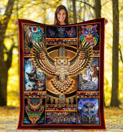 Native American 3D All Over Printed Blanket