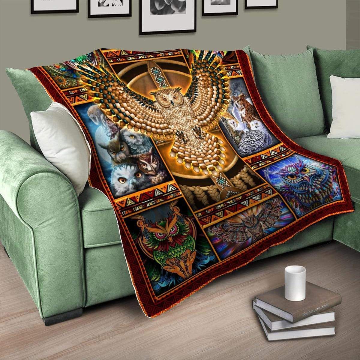 Native American 3D All Over Printed Blanket