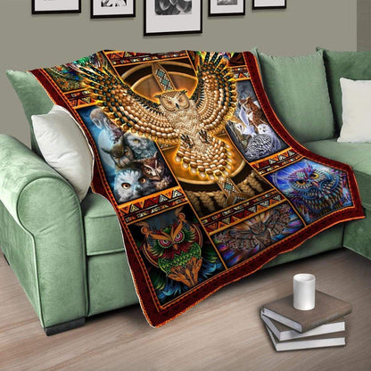 Native American 3D All Over Printed Blanket