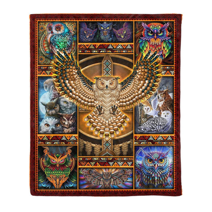 Native American 3D All Over Printed Blanket