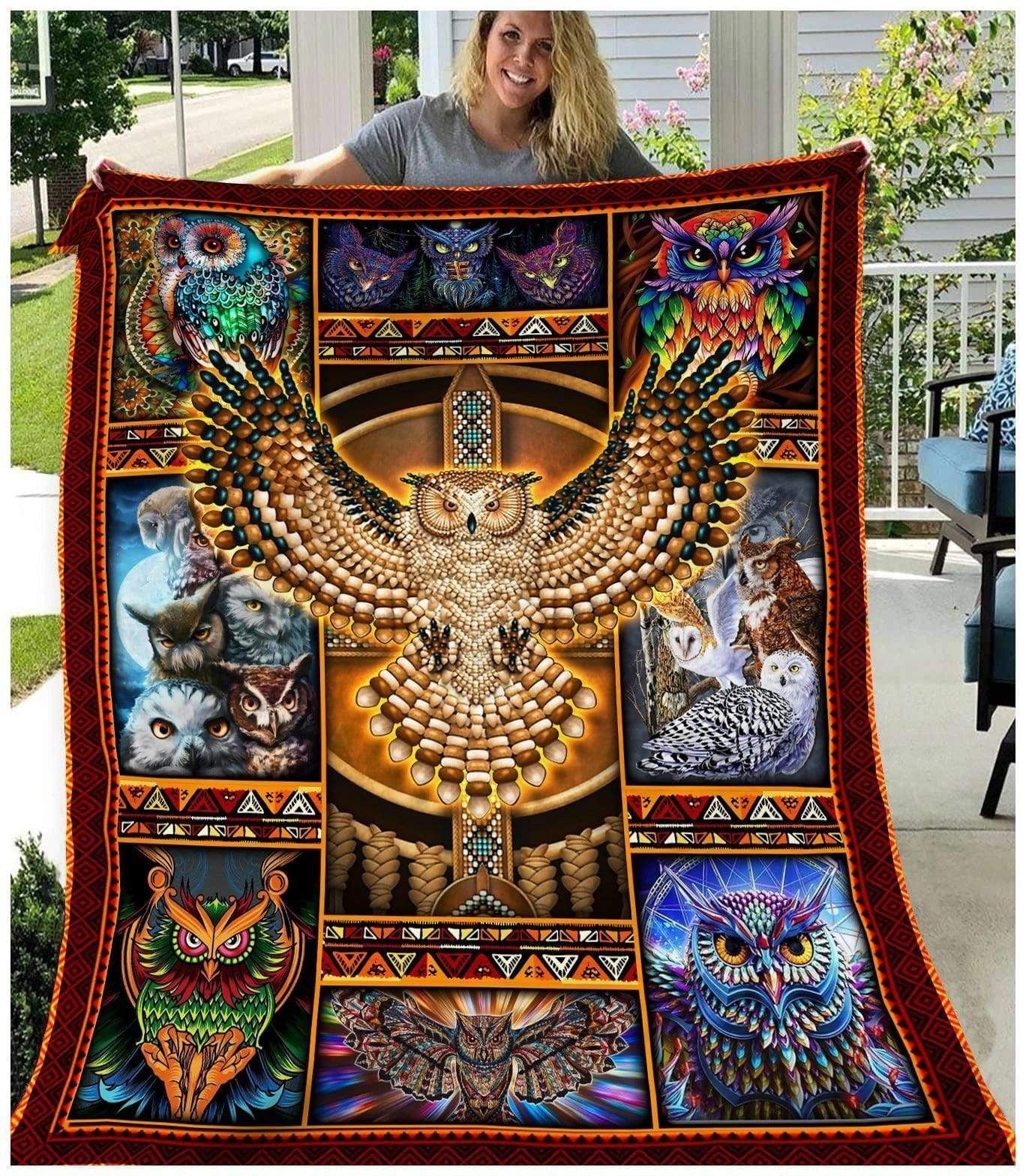 Native American 3D All Over Printed Blanket